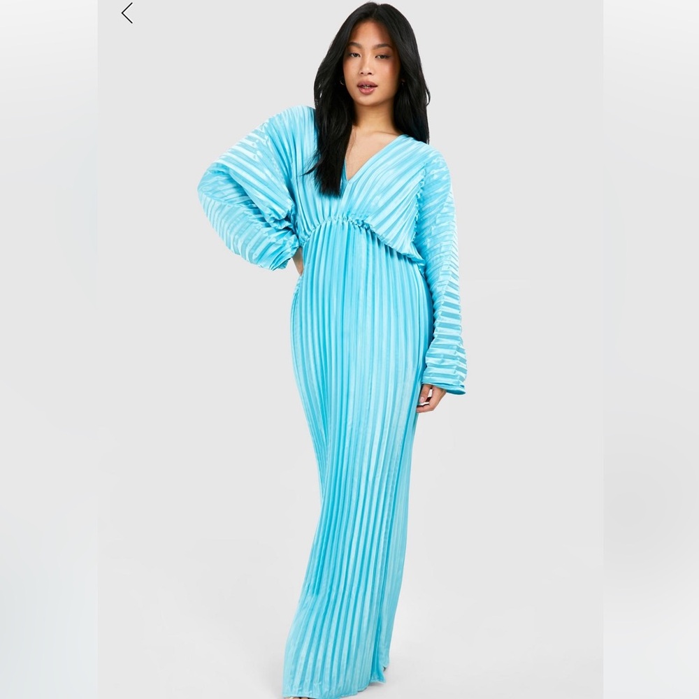 Boohoo satin maxi dress